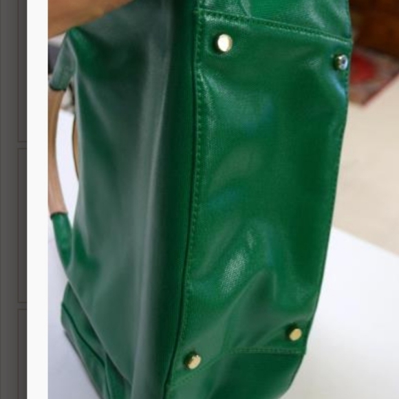 Kate Spade Green Leather Hand Tote - Picture 3 of 4